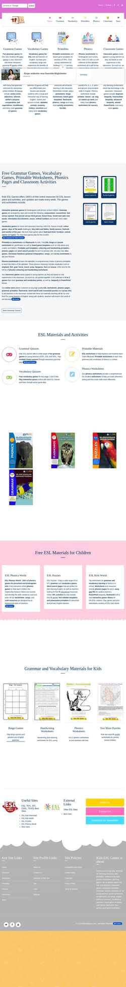 Screenshot kidseslgames.com