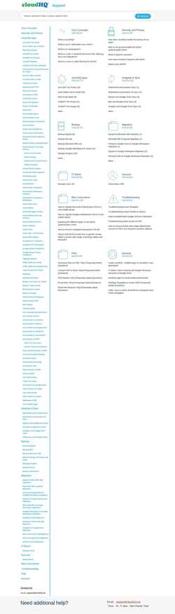 Screenshot support.cloudhq.net