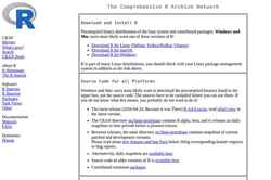 Zrzut ekranu cran.rstudio.com