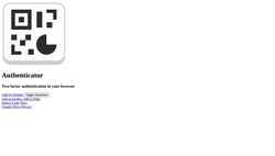 Captură de ecran authenticator.cc