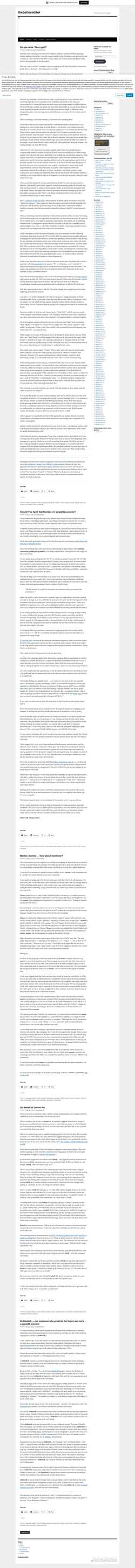 Скриншот thebettereditor.wordpress.com