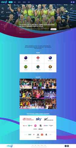 Screenshot fast5netball.com
