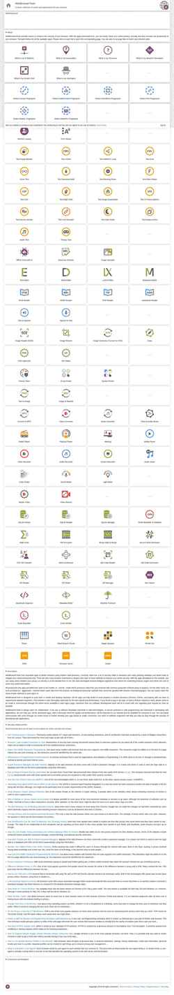 Snímka obrazovky webbrowsertools.com