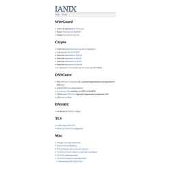 Snímek obrazovky ianix.com