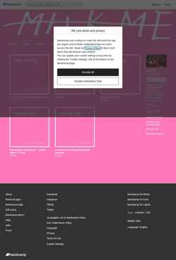 Screenshot milkme.bandcamp.com