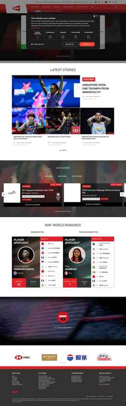 Captură de ecran bwfbadminton.com