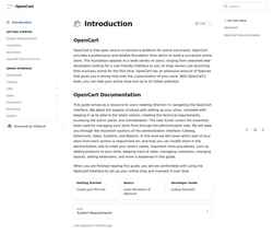 Скриншот docs.opencart.com