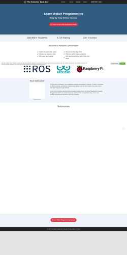 Screenshot roboticsbackend.com