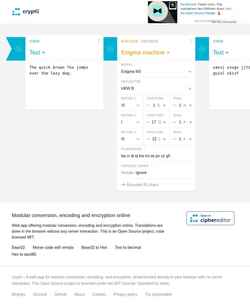 Screenshot cryptii.com