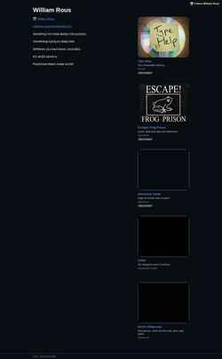 Captură de ecran william-rous.itch.io
