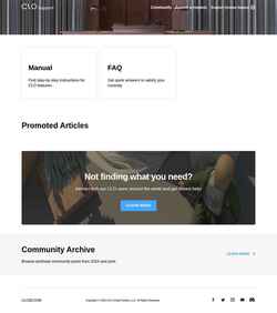 Screenshot support.clo3d.com