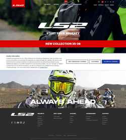 Captura de pantalla ls2helmets.com