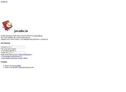 Zrzut ekranu javadoc.io