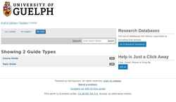 Captura de tela guides.lib.uoguelph.ca