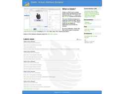 Snímek obrazovky glade.gnome.org