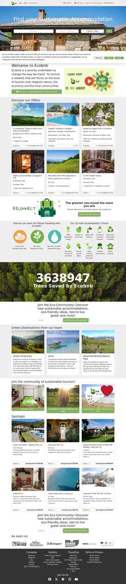 Captura de pantalla ecobnb.com