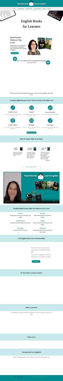 Captura de pantalla readstories-learnenglish.com