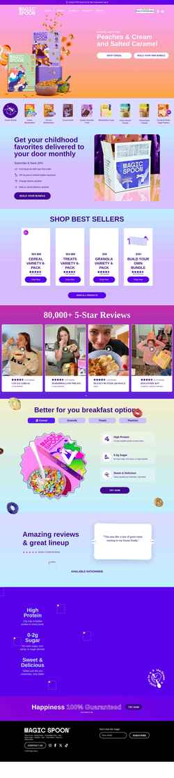 Schermafbeelding magicspoon.com