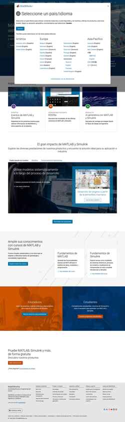 Screenshot la.mathworks.com