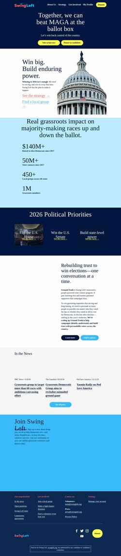 Skærmbillede swingleft.org