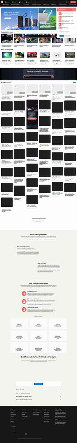 Skärmdump thegadgetflow.com