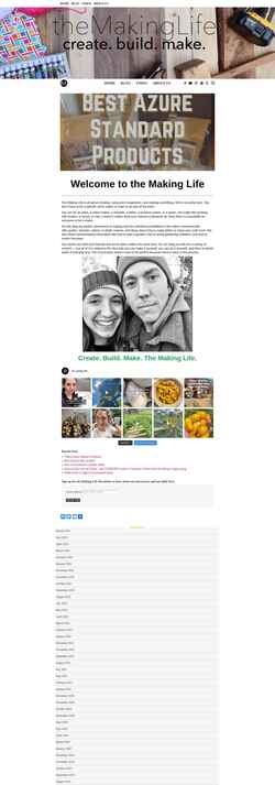 Snímek obrazovky themakinglife.com