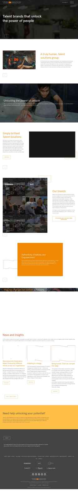 Posnetek zaslona wearetig.com