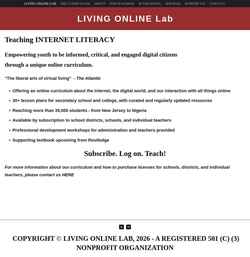 Schermata livingonlinelab.org
