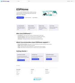 Скриншот esphome.io