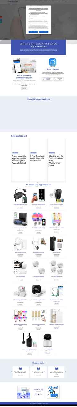 Skärmdump smart-life-app.com