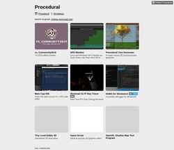 Screenshot procedural.itch.io
