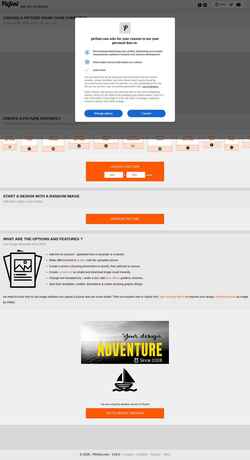 Snímek obrazovky picfont.com
