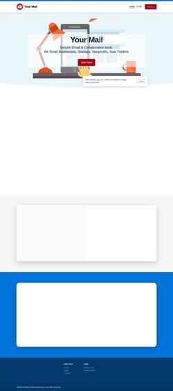 Skjermdump yourmail.me.uk