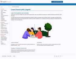 Captură de ecran francais.lingolia.com