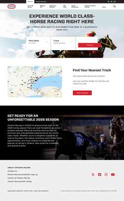 Captura de pantalla ontarioracing.com