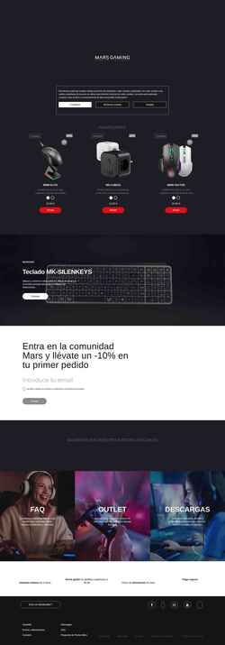 Posnetek zaslona marsgaming.eu