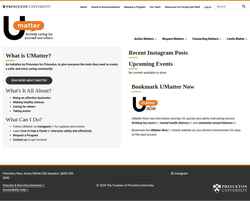 Screenshot umatter.princeton.edu