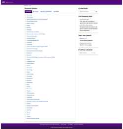 Captură de ecran guides.lib.uni.edu