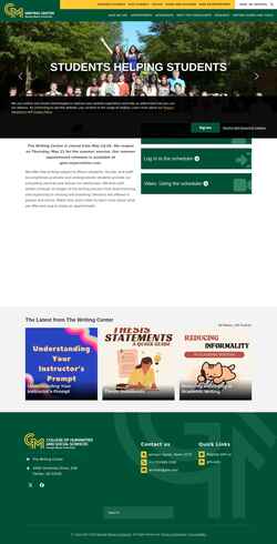 Captura de pantalla writingcenter.gmu.edu