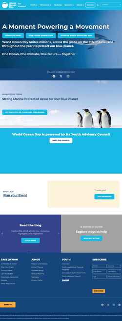 Skærmbillede worldoceanday.org