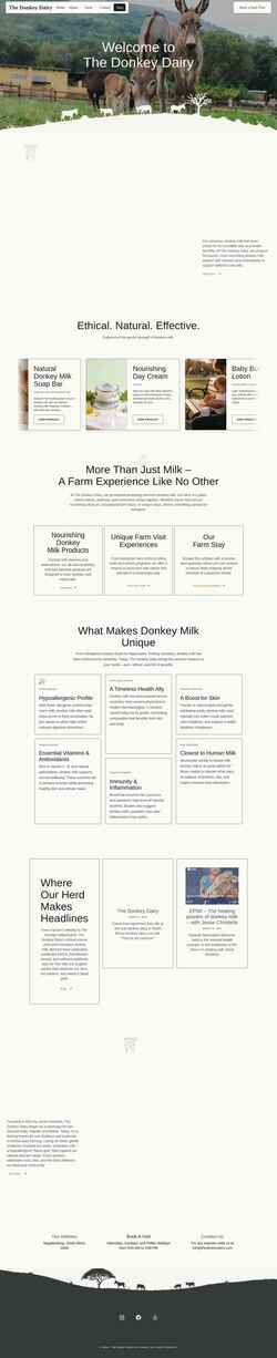Captura de pantalla thedonkeydairy.com