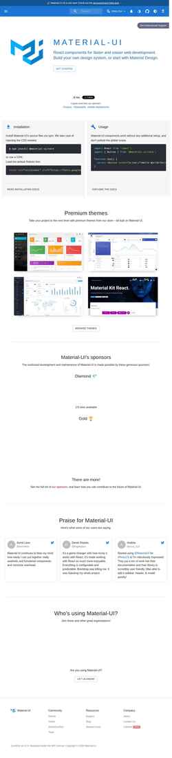 Schermafbeelding v4.mui.com