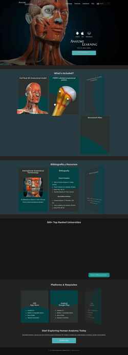 Screenshot anatomylearning.com