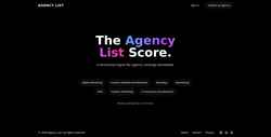 Снимак екрана agencylist.com