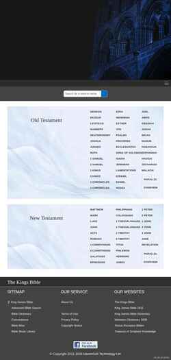 Screenshot thekingsbible.com