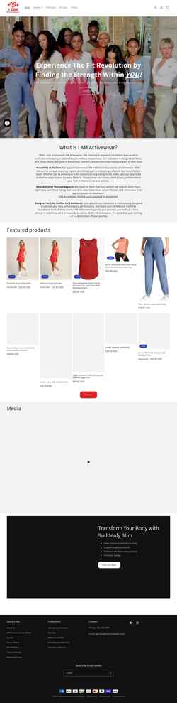 Zrzut ekranu iamactivewear.com