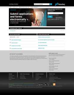 Ekran görüntüsü listingcenter.nasdaq.com