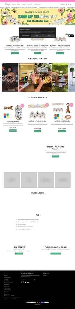 Snímek obrazovky shop.playtronica.com