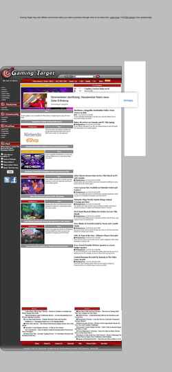 Снимак екрана gamingtarget.com