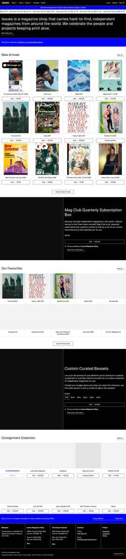 Στιγμιότυπο οθόνης issuesmagshop.com